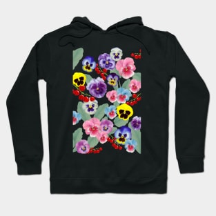 Pansies and Berries Hoodie